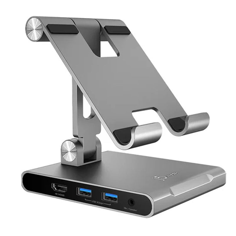 j5create JTS224 حامل متعدد الزوايا مع قاعدة توصيل لجهاز iPad Pro، رمادي فلكي j5create JTS224 حامل متعدد الزوايا مع قاعدة توصيل لجهاز iPad Pro، رمادي فلكي